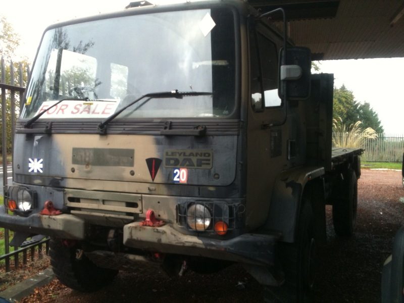 Ex-MOD Leyland DAF truck in army green